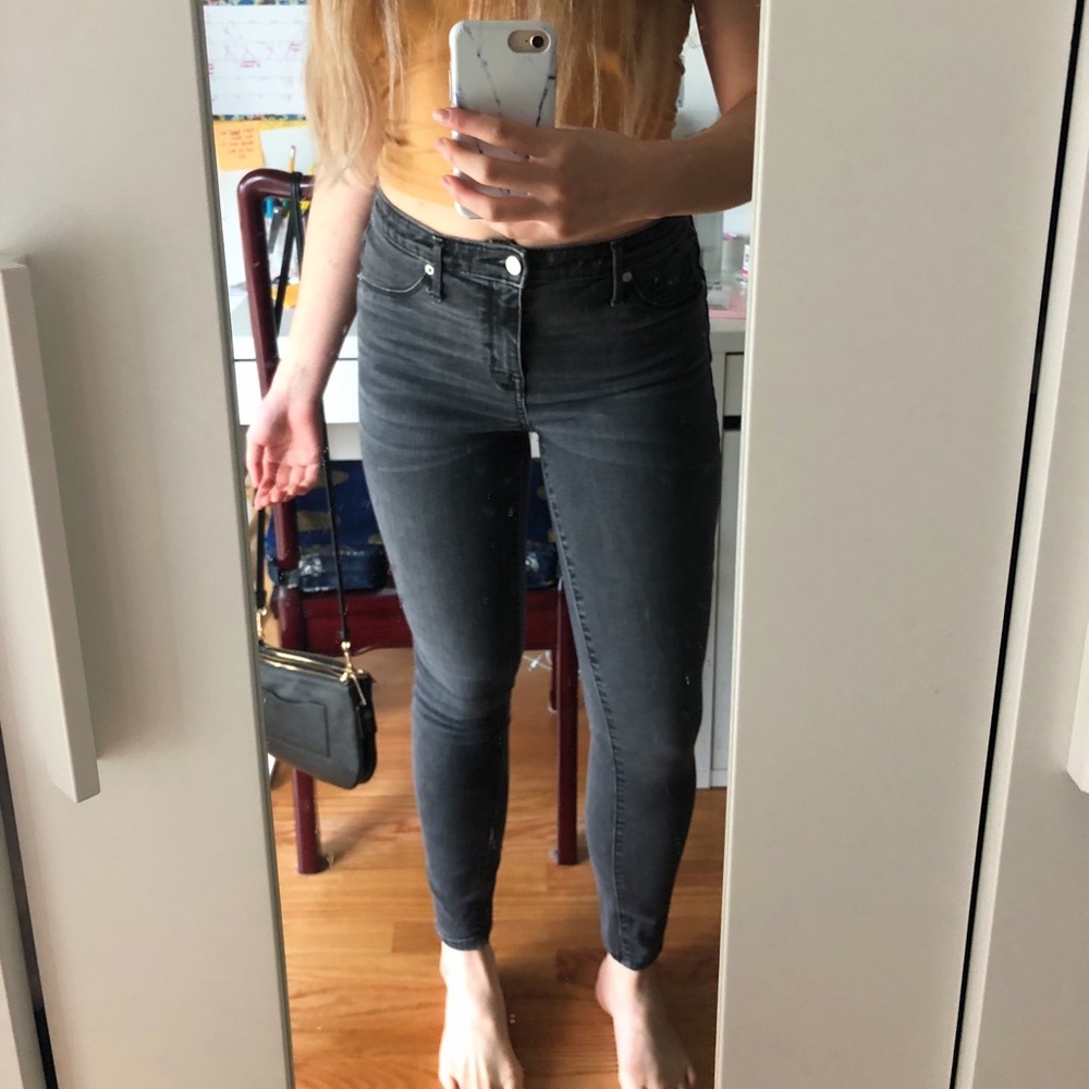 High Rise Black Skinny Jeans